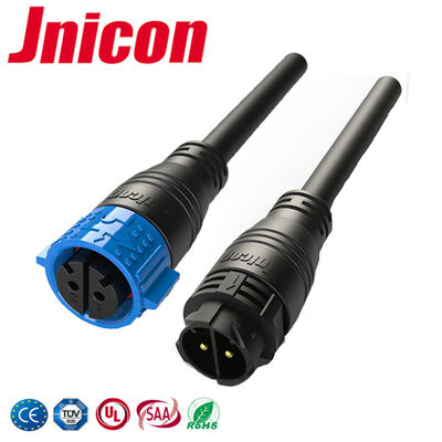M25 IP67 Σύνδεσμος καλωδίων 600V Αρσενικός Θηλυκός σύνδεσμος 2 ακίδων Ανθεκτικό στη γήρανση