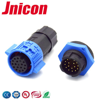 5A IP67 12 Pin εξωτερικό αδιάβροχο καλώδιο συνδετήρα M19 Data Plug And Socket
