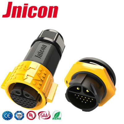 2+20 Pin M25 Outdoor Waterproof Connector Βιομηχανική πρίζα IP67 Multi pin Connector