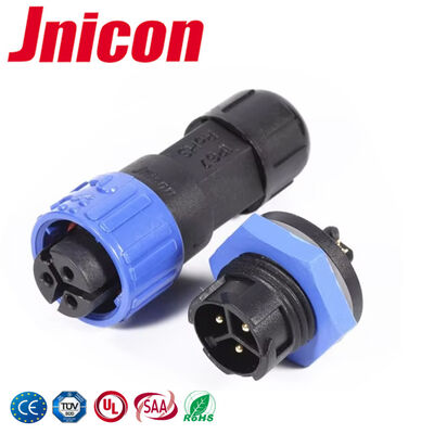 PA66 300V 3 Pin Wire To Board Connector M16 10A Σύνδεσμος ρεύματος Αδιάβροχος