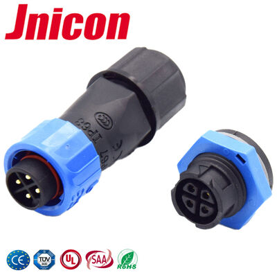 Αδιάβροχοι Σύνδεσμοι Συγκόλλησης IP68 10A Σύνδεση σε Πάνελ Βιδωτοί Ηλεκτρικοί Σύνδεσμοι M16