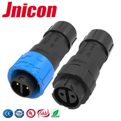 Σύνδεσμος M16 10A 2 ακίδων IP68 300V Ηλεκτρικός αρσενικός θηλυκός γρήγορος σύνδεσμος